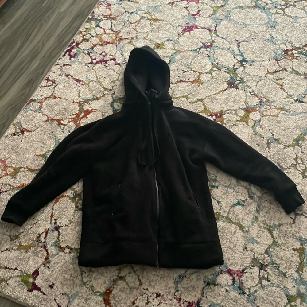 Athleta Sherpa Jacket Size Large Black